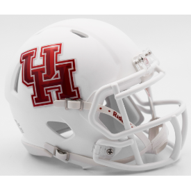 Riddell Houston Cougars Matte White Speed Mini Helmet